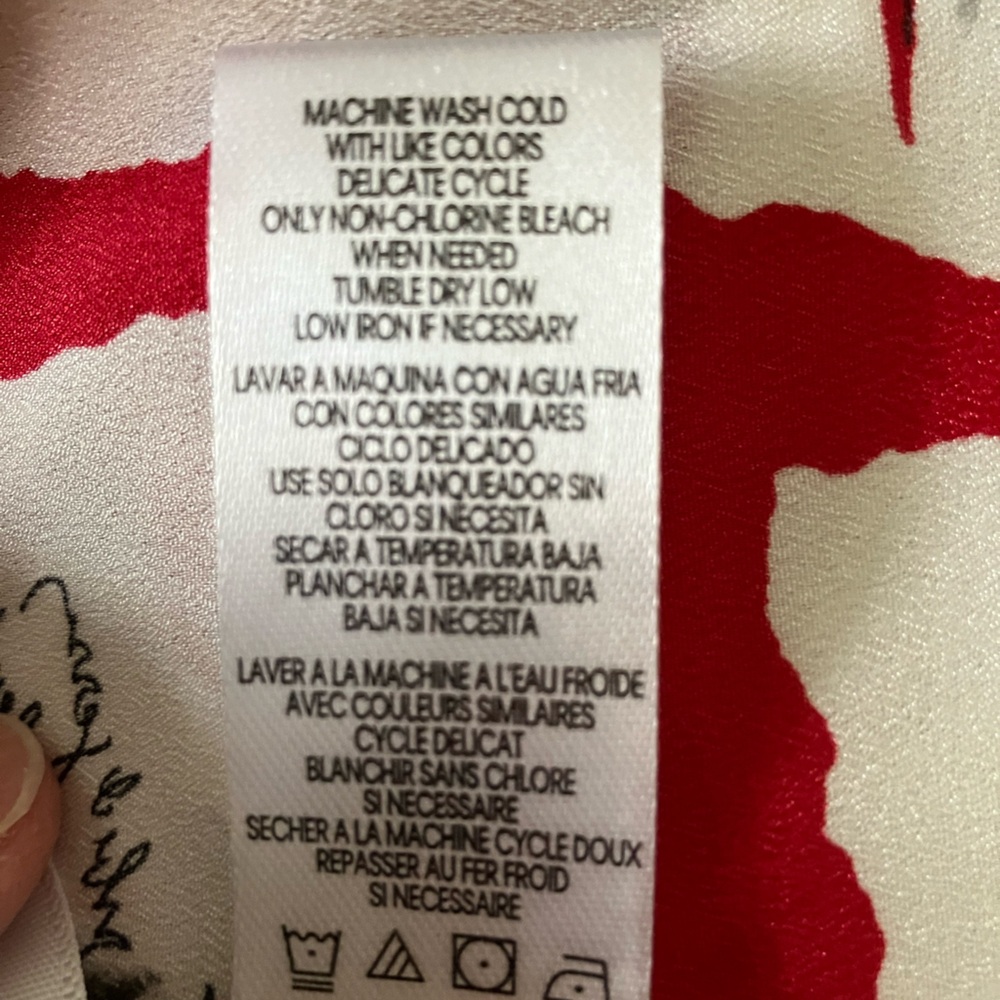 Karl Lagerfield Paris graphic print top baggy art to wear eclectic minimalist 2X - Picture 8 of 9